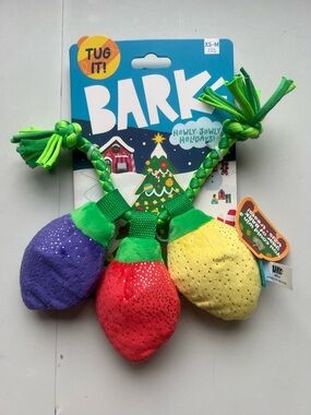 BARK Holiday Tug-It Plush Light Toy